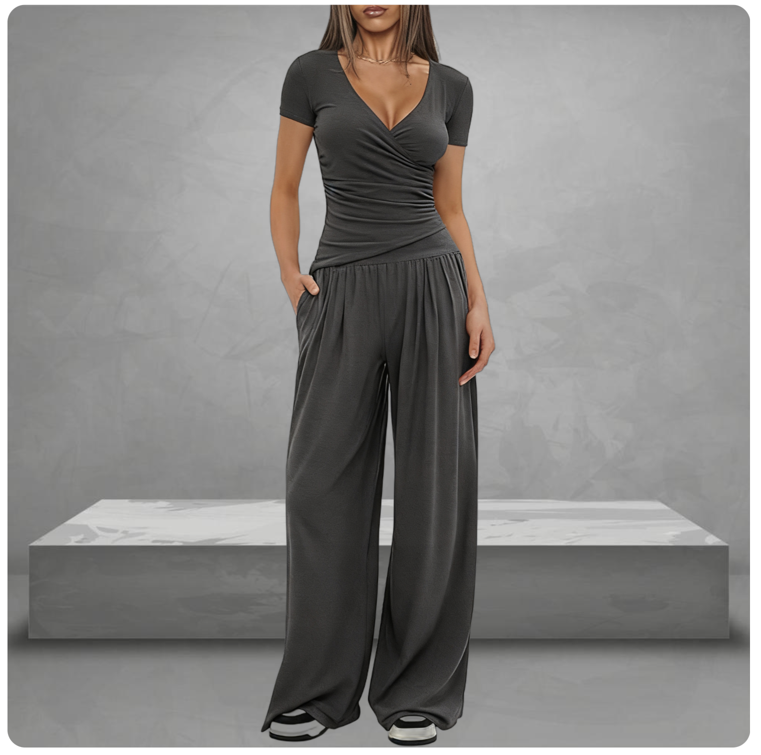 2 Piece Short-Sleeve